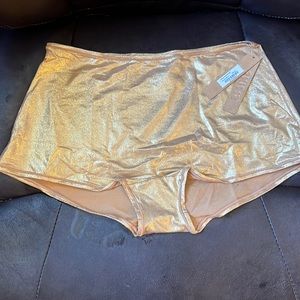 SKIMS good metallic boy short size 3x NWT